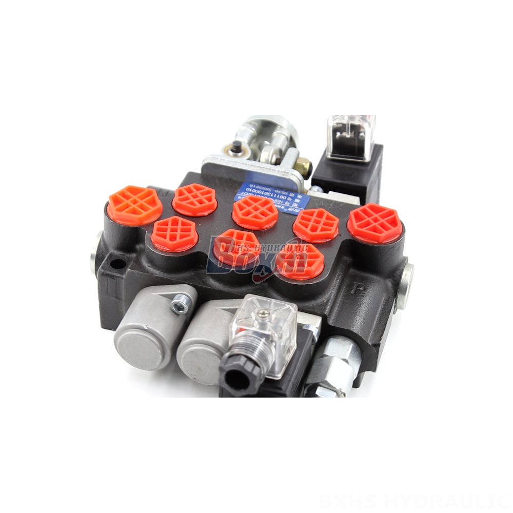 Hydraulic Directional Control Valve - P40 Series: Monoblock, 3 Spool, Solenoid & Joystick detail image